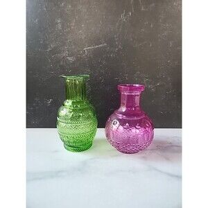 Colored Glass Bud Vases